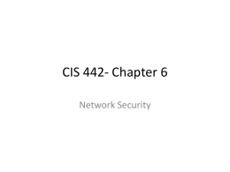 CIS 442- Chapter 6