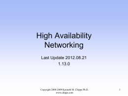 High Availability Networking