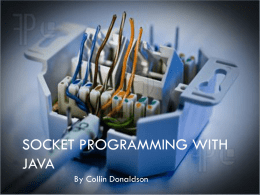 Socket Programming with Java
