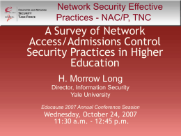 Network Security Effective Practices