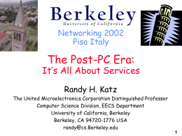 Networking2002 - BNRG - University of California, Berkeley