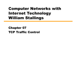 Chapter 7 TCP Traffic Control