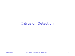 IntrusionDetectionx