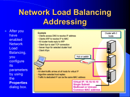 Network Load Balancing Addressing