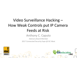 Video Surveillance Hacking