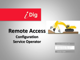 Remote Access - Service Operator