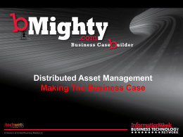 Distributed Asset Management Making The Business