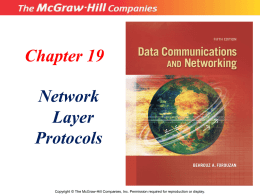 Network Layer: Internet Protocol