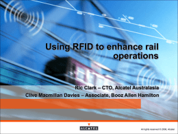 Using RFID to enhance rail operations