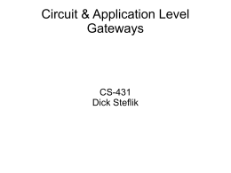 Application and Circuit Gateways