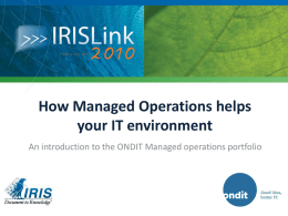 How Managed Operations helps your IT environment