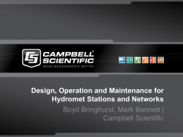 Design, Operation and Maintenance for