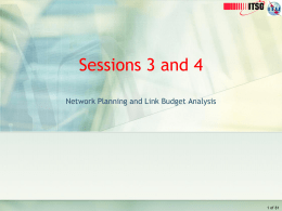 7- Link Budget Analysis and Design