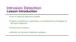 Intrusion Detection Quiz