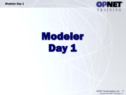 Modeler Day 1