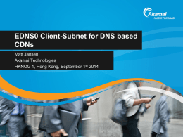 EDNS0 client-subnet