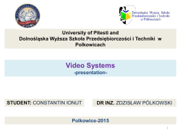 Video Systems - Erasmus Polkowice