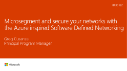 Microsegment and secure your networks with the Azure inspired