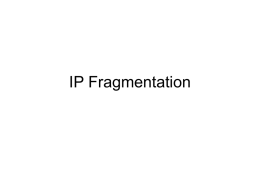 IP Fragmentation