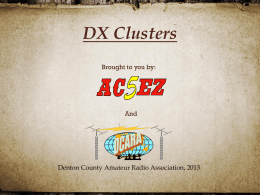 DX Clusters