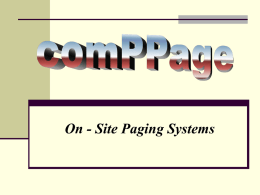 comPPage®, Inc Paging Interface Adapter