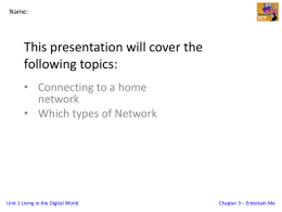 PowerPoint on which to record your answers