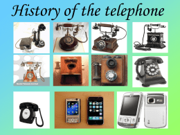 History of the telephone