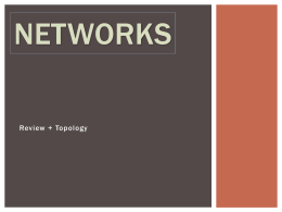 Network revision and topologyx