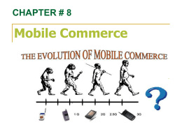 Chapter 8 Mobile Commerce