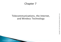 Telecommunications and Networking in Today`s Business World