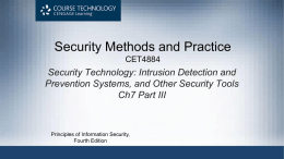 Security Methods and Practice CET4884