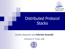 Distributed Protocol Stacks
