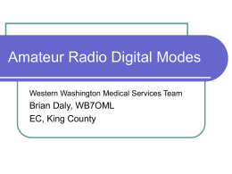 Amateur Radio Digital Modes