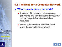 What is a computer network?