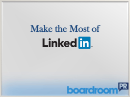 Make the Most out of LinkedIn