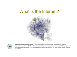 What is the Internet? - Arizona Computer Science