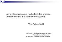Using Heterogeneous Paths for Inter