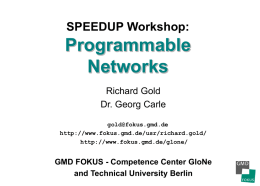Gold - Communication and Distributed Systems