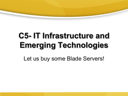 C05- IT Infrastructure and Emerging Technologiesx