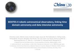 BOOTES-4 robotic astronomical observatory, linking - China-VO