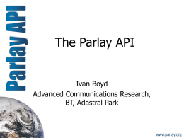 The Parlay API
