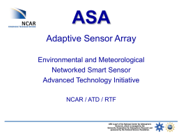 Adaptive Sensor Array Power Point Presentation
