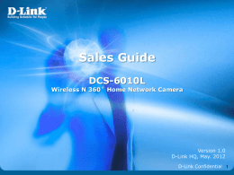 DCS-6111_Sales Guide - D-Link