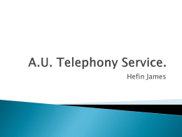AU Telephony Service.