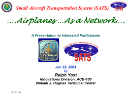 Airplanes...As a Network