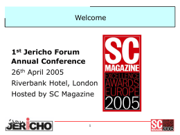 Jericho Forum Annual Conference 2005