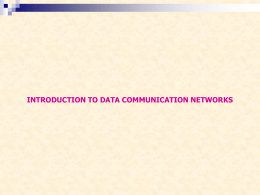 Data communication networks
