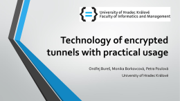 Technology of encrypted tunnels with practical usage