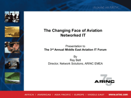 The 3rd Annual Middle East Aviation IT Forum