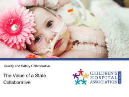 National Pediatric Quality and Safety Collaboratives